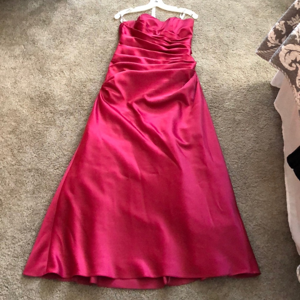 Fuchsia Strapless Gown